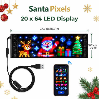 Santa Pixels Display